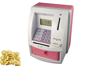 ATM提款機/存錢罐/取款機(粉) or 樂幣15點