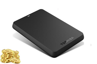TOSHIBA 2.5吋 500G行動硬碟(黑靚潮3.0) or 樂幣65點