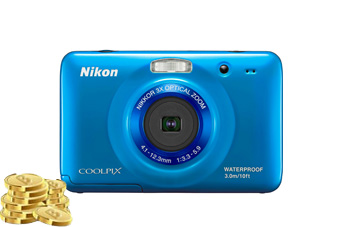 Nikon COOLPIX S30 數位相機 公司貨 天空藍 or 樂幣115點