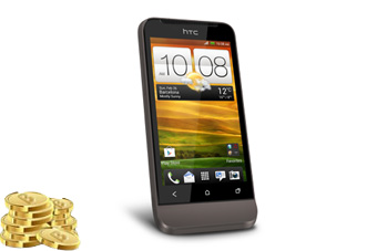 HTC ONE V即速快拍智慧機(黑) or 樂幣320點